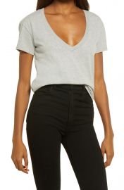 Good American V-Neck Jersey T-Shirt  Regular  amp  Plus Size    Nordstrom at Nordstrom